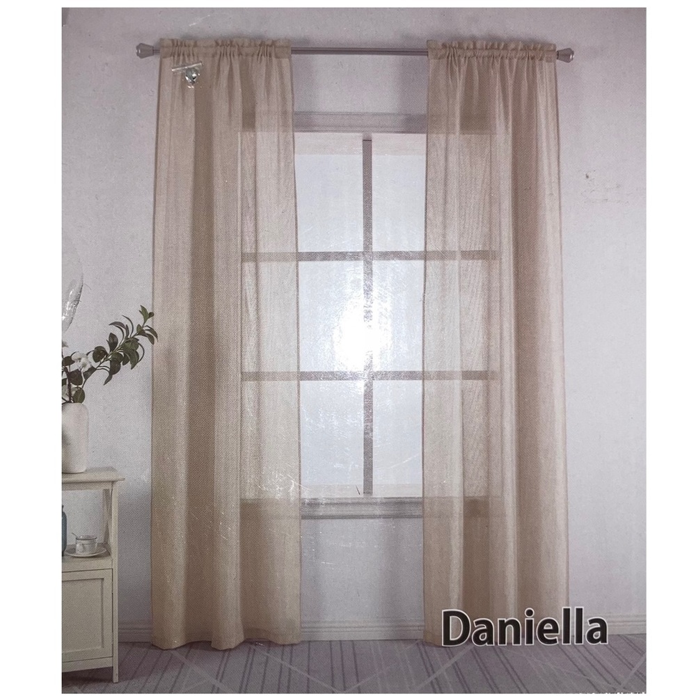 Curtain panel pair Taupe 74” X 84”